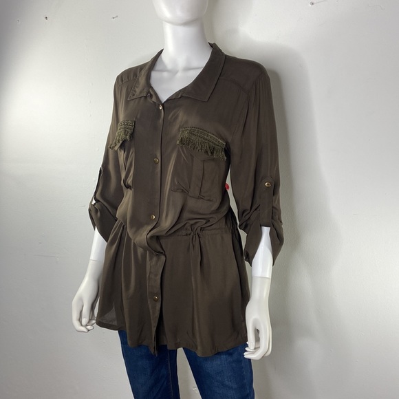 Signature studio women’s button down‎ up blouse - Picture 3 of 10